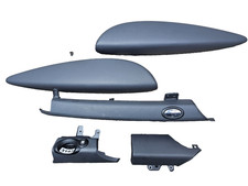 MINI Cooper One R56 R57 Dashboard Dash Lower Trim Set Kit Carbon Black Leather