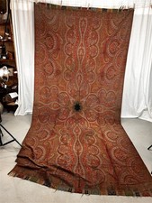 Antique paisley shawl throw - paisley,