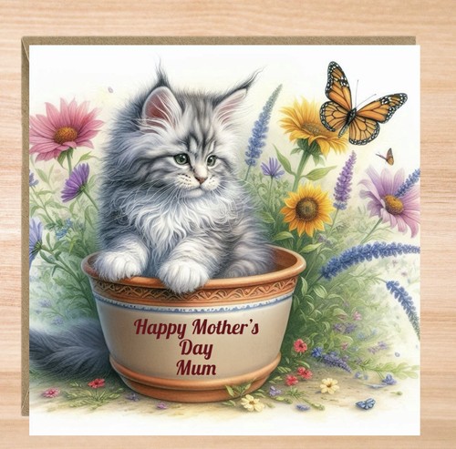 Personalised maine coon cat - personalised,
