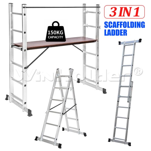 Aluminium scaffolding ladder - aluminium,