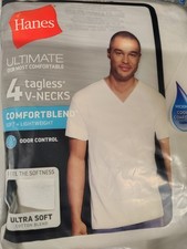 XL Hanes V-neck Men's T-Shirt
