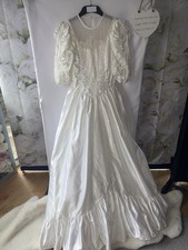Vintage 80’s Satin Wedding