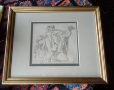 The 3 Friends  Signed TR -Rowlandson?