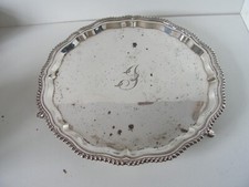 ANTIQUE SILVER PLATED SALVER