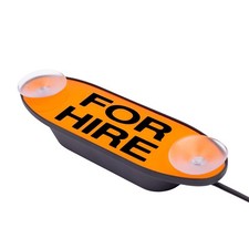 Lettercraft Taxi 'FOR HIRE' Windscreen light - AMBER - LED Sign For Taxi Meter