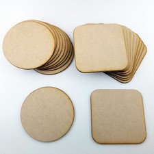 10x wooden mdf - 10x, coasters