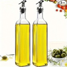 2PCS Glass Oil & Vinegar