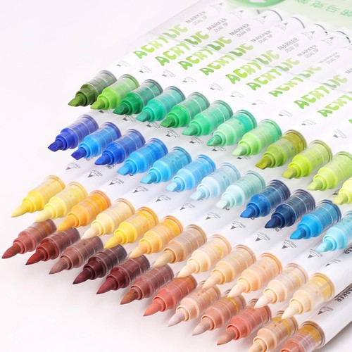 Colors dual tip acrylic - 12,