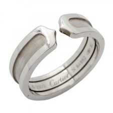 Cartier Ring C2 18KWG White Gold #61 for Men and Women