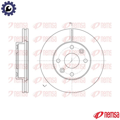 Brake disc 61116 for - brake,