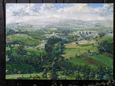 Swaledale,Framed,  OIL on Canvas PAINTING,SIGNED Yorkshire Dales, Plein Air 
