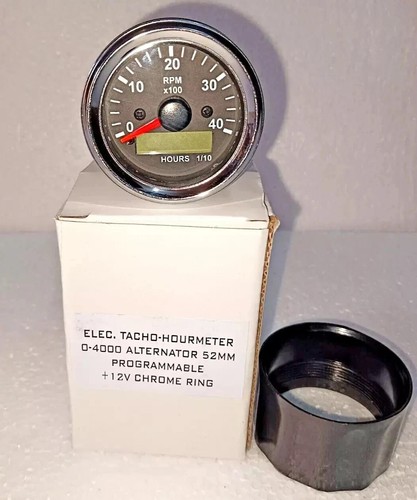Tachometer hourmeter 4000 - tachometer/hourmeter, 0-4000