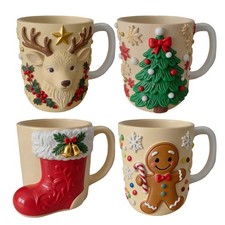 Christmas Coffee Mugs Elk