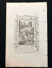 Antique Bible Print - 1778 Practical Family Bible, Christ Healing The Diseased