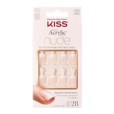 KISS False Nails Acrylic Nude French Nails - Breathtaking - 28 Nails & Glue Inc