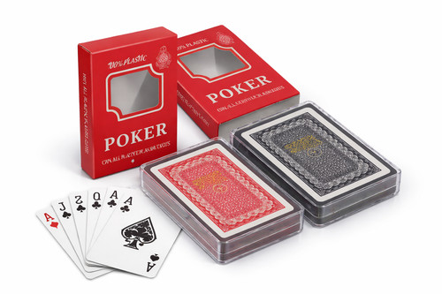 Plastic poker playing - plastic, cards