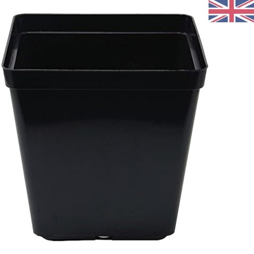 Elegant square plant pot - plant, 13cm