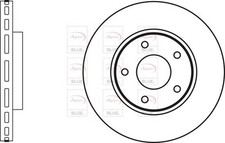 2 X FRONT AXLE BRAKE DISCS SET