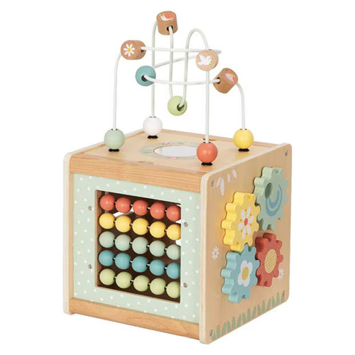 Wooden baby activity - activity, cube: