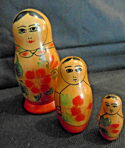 Vintage russian ussr doll set - russian,