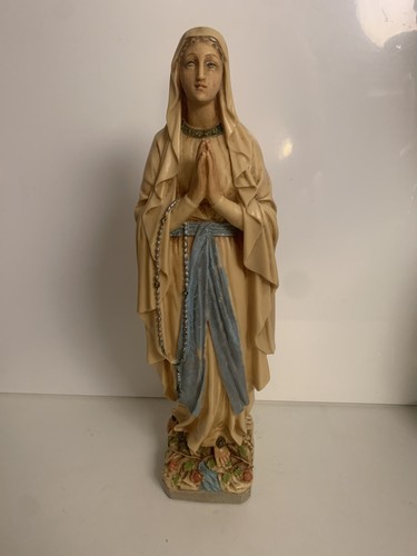 Vintage virgin mary statue - virgin,