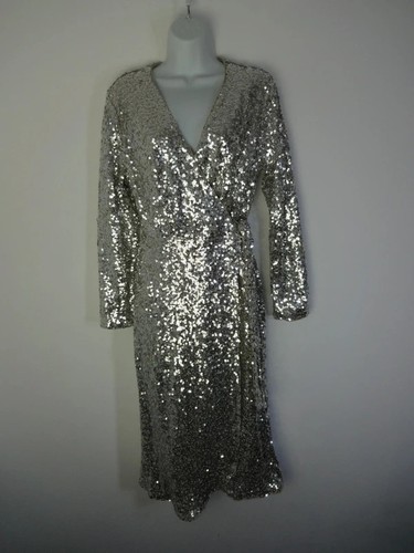 Silver sequin wrap - sequin,