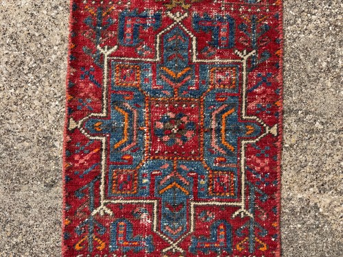 2x8 antique heriz runner rug - antique,