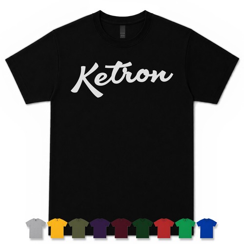 Ketron retro script shirt - ketron,