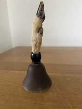 Vintage hand bell deer foot - hand,