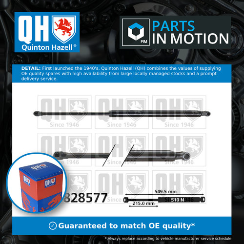 Boot gas strut fits - gas,