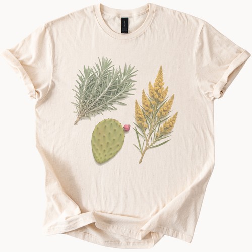 Cactus herb and wattle - and,