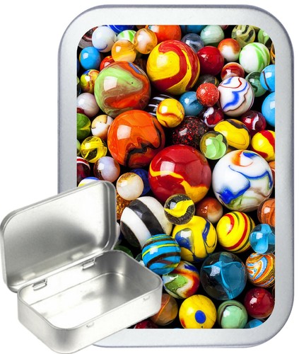 Marbles silver hinged tobacco - silver,