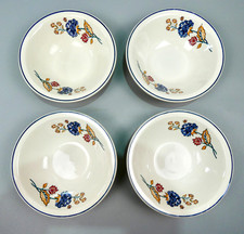Boots Camargue Set of 4 Cereal or Dessert Bowls - 16.5cm Stoneware - England