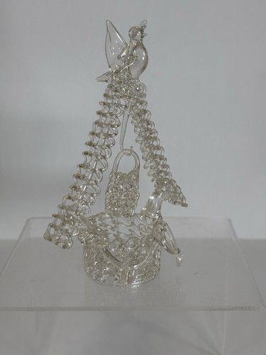 Vintage spun glass wishing - vintage,