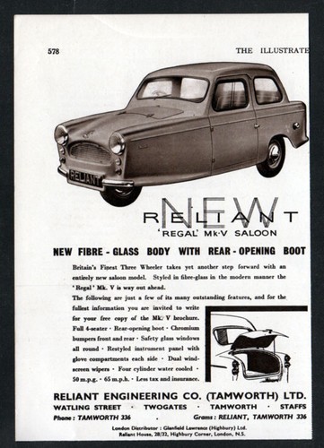 1959 reliant regal mkv - regal,