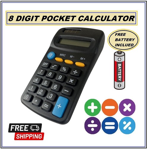 Pocket calculator digit - pocket,