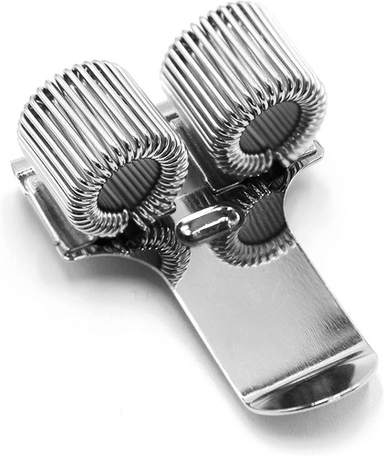 Double metal pen holder with - double,
