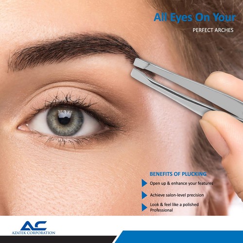 Azatek eyebrow tweezers - azatek,
