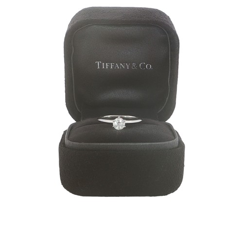 Tiffany platinum 0 41ct - tiffany, 0.41ct