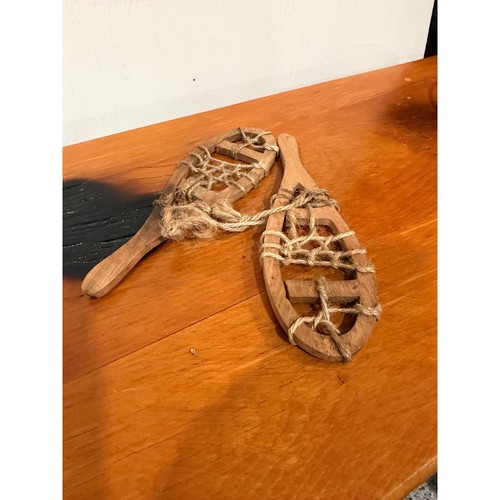 Miniature wooden snowshoes - miniature,