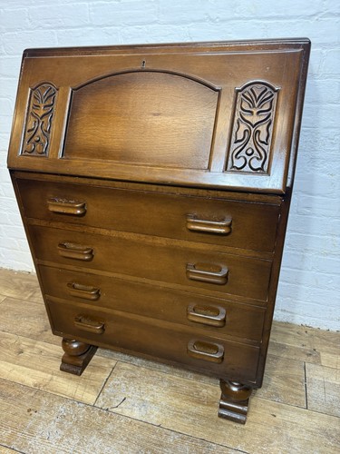 Vintage oak bureau desk - bureau, free