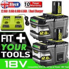 2X-1X 8AH 12AH For RYOBI One+