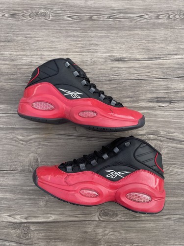 Reebok question mid black - reebok, red
