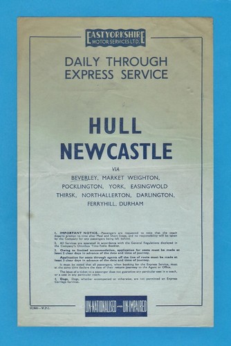Coach timetable east - -,