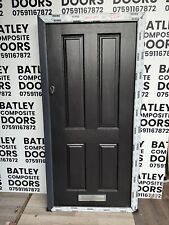 NEW EXTERNAL BLACK SOLID CORE COMPOSITE DOOR 1000x2045MM *1444