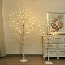 2pcs white twig - white, tree