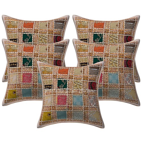 Patchwork cushion cover ethnic - cushion,