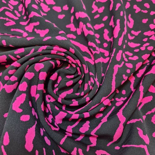 Floral crepe material - floral,
