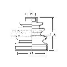Genuine First Line CV Boot Kit