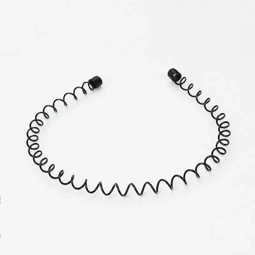 Black metal sports hairband - metal,